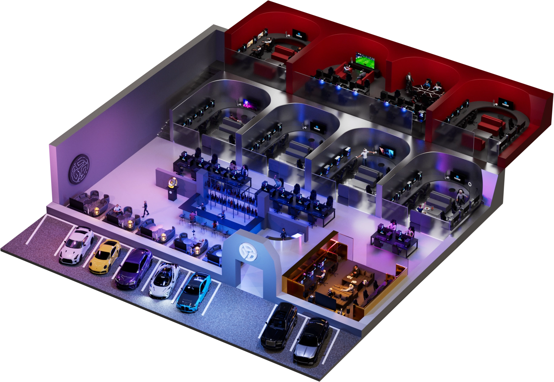 3D карта клуба